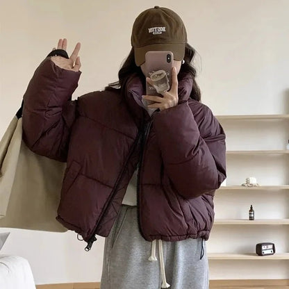 Warm Women's Down Puffer Winter Coat - OutfitLondon