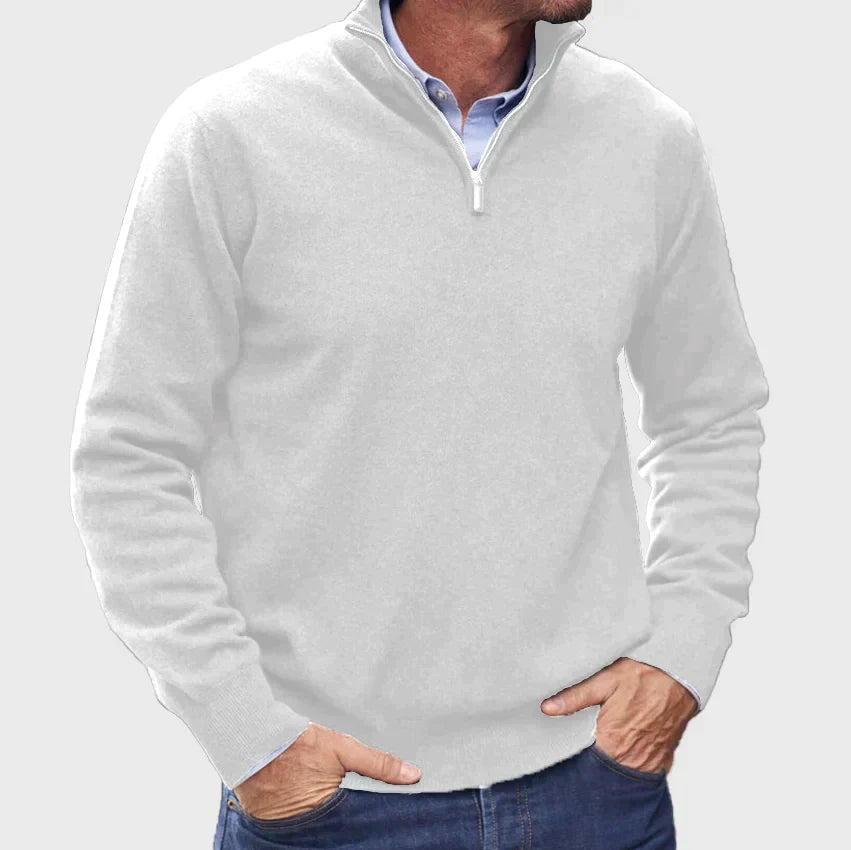 Men's Soft Fleece Quarter Zip Sweater