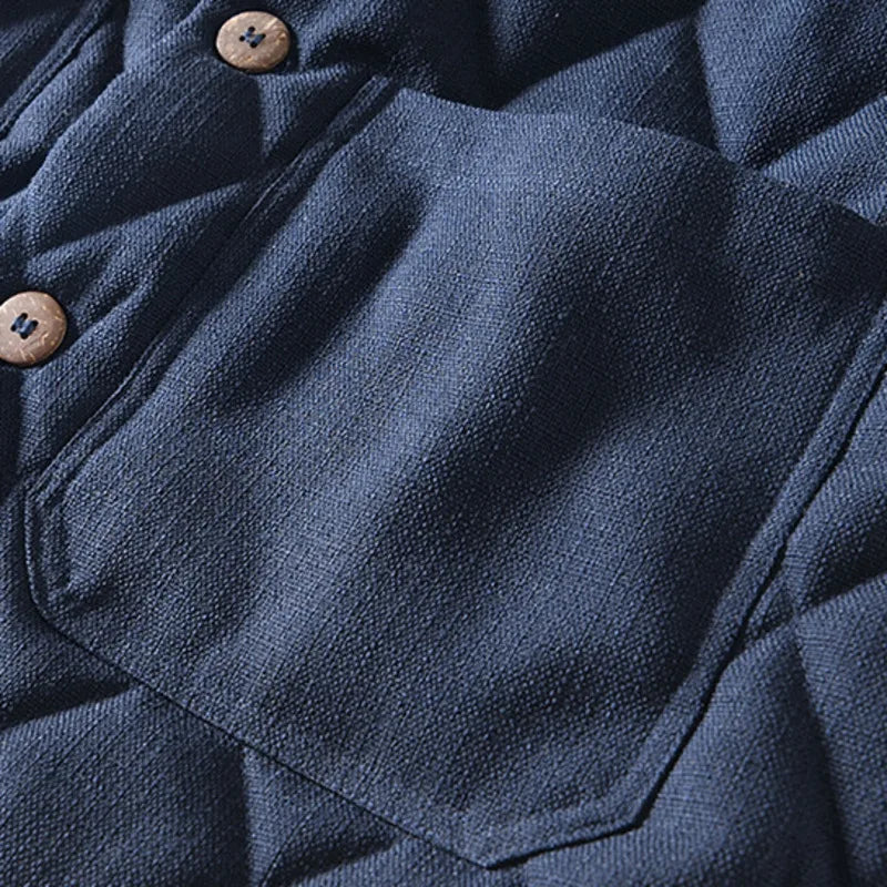 Stylish Quilted Mens Jacket with Diamond Stitching