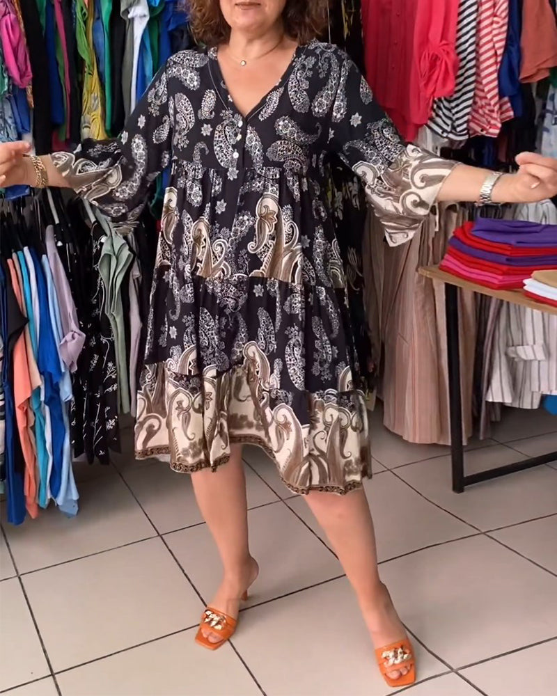 Vintage Flower Summer Dress for Ladies - OutfitLondon