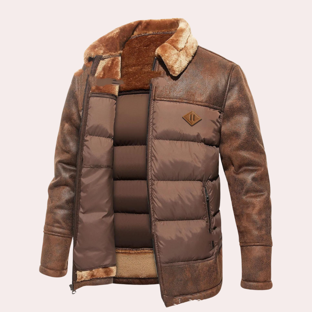 Thermal Men's Quilted Padded Coat for Cold Weather - OutfitLondon
