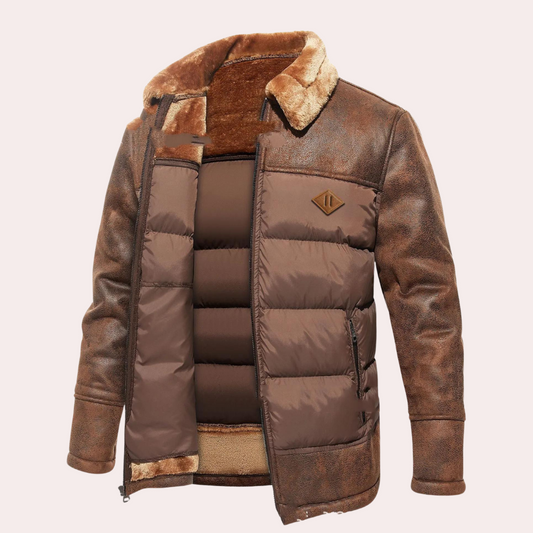 Thermal Men's Quilted Padded Coat for Cold Weather - OutfitLondon