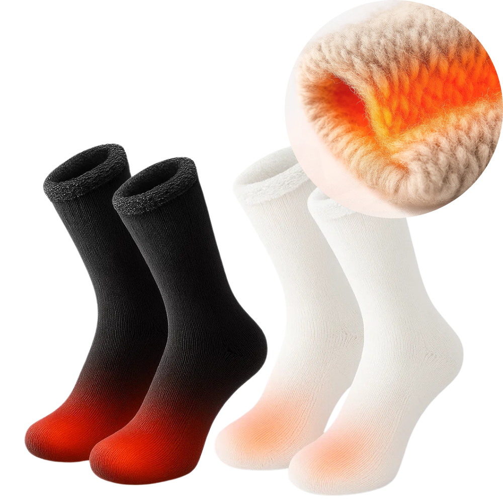 Soft Thermal Heated Socks For Cold Winter - OutfitLondon
