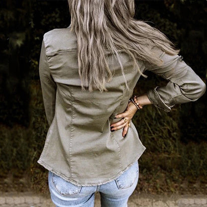 Classic Women's Blue Denim Jacket
