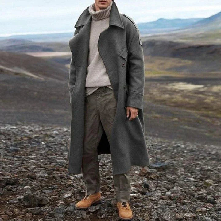 Classic Oversized Men's Coat - OutfitLondon