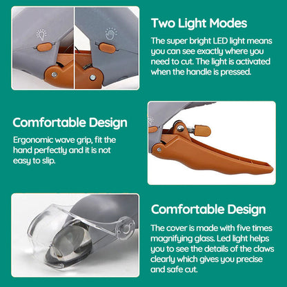 Easy Grip Pet Nail Trimmers with Safety Sensors