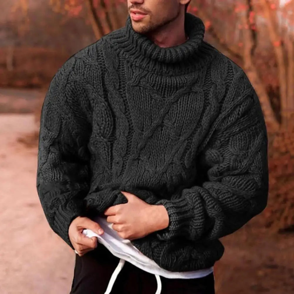 Men's Chunky High Neck Winter Sweater