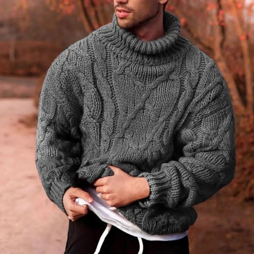 Men's Chunky High Neck Winter Sweater