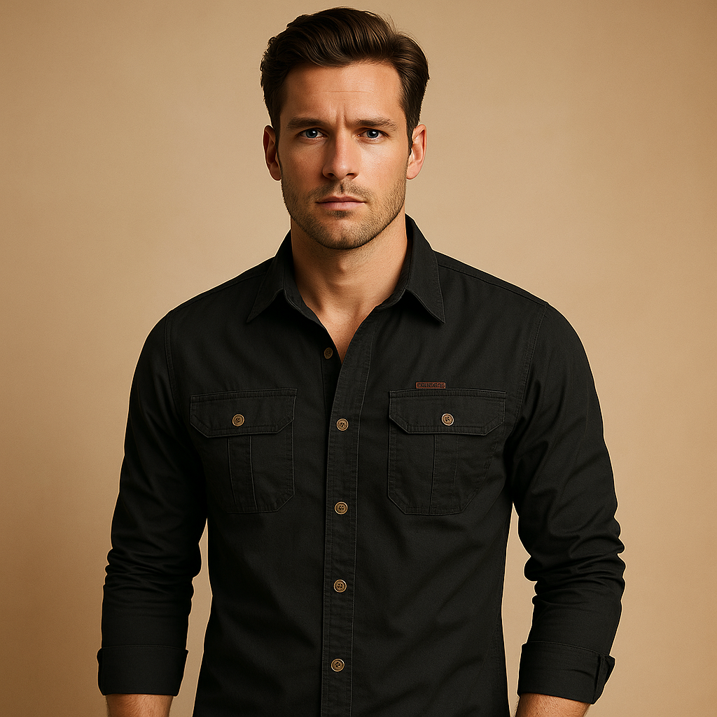 Men's Cotton Cargo Shirt Rugged