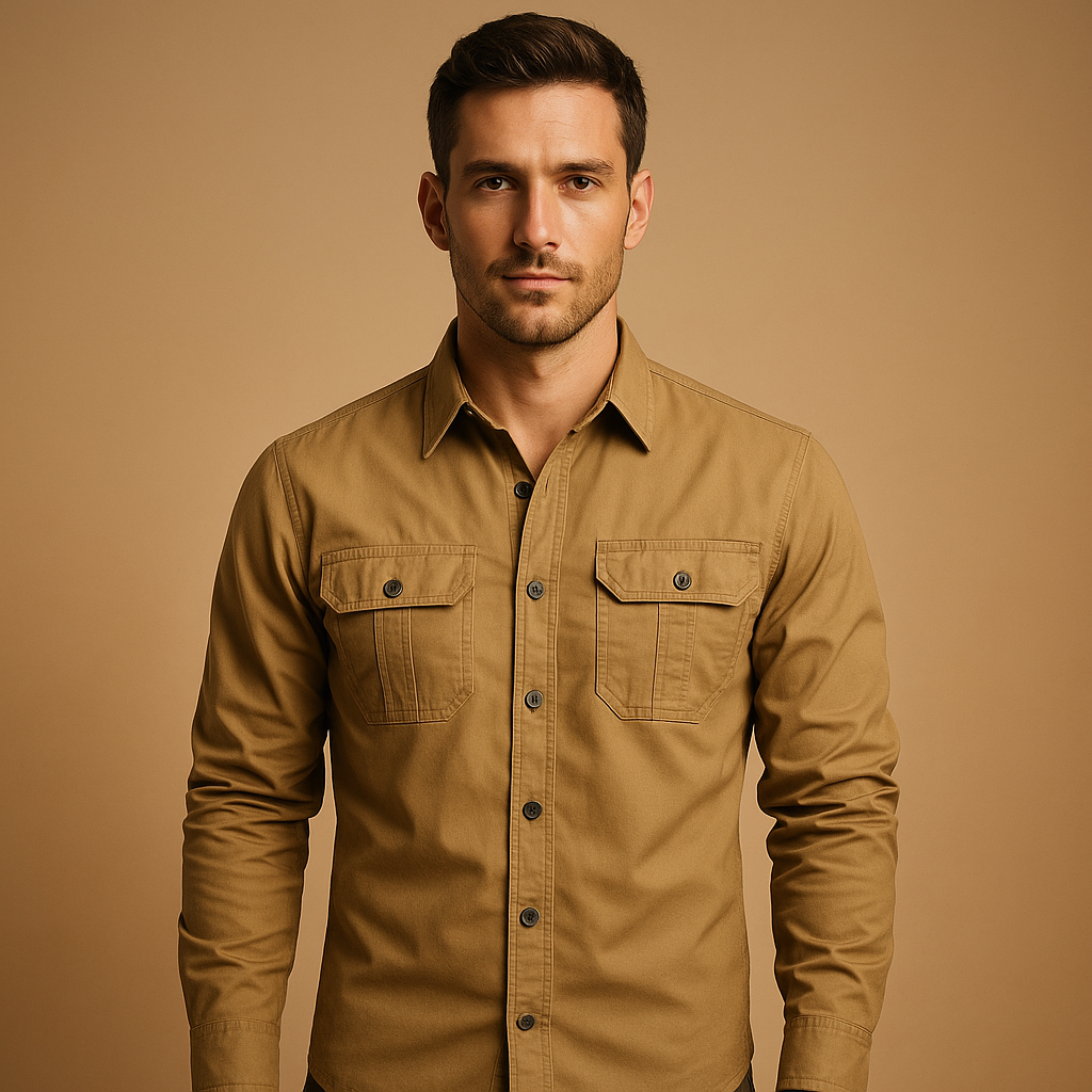 Men's Cotton Cargo Shirt Rugged