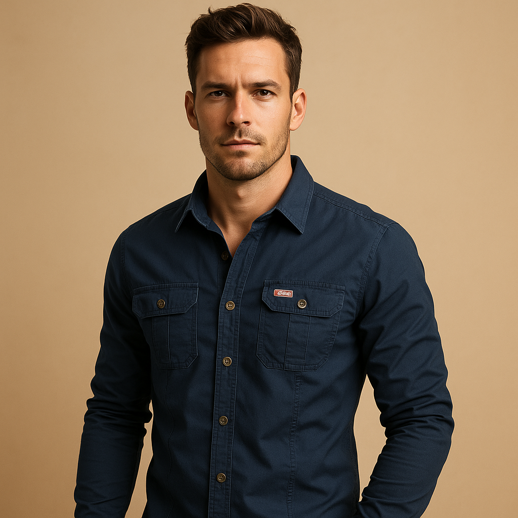 Men's Cotton Cargo Shirt Rugged