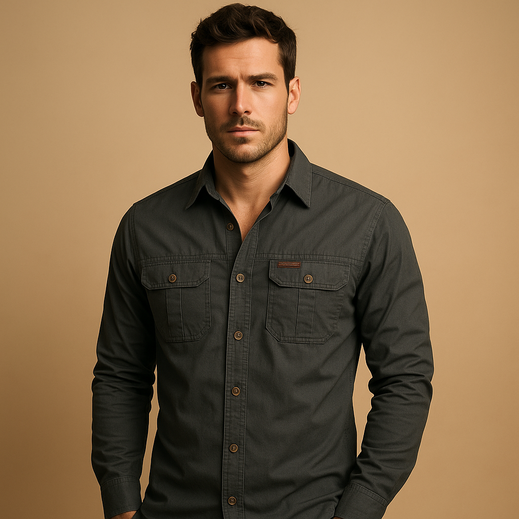 Men's Cotton Cargo Shirt Rugged