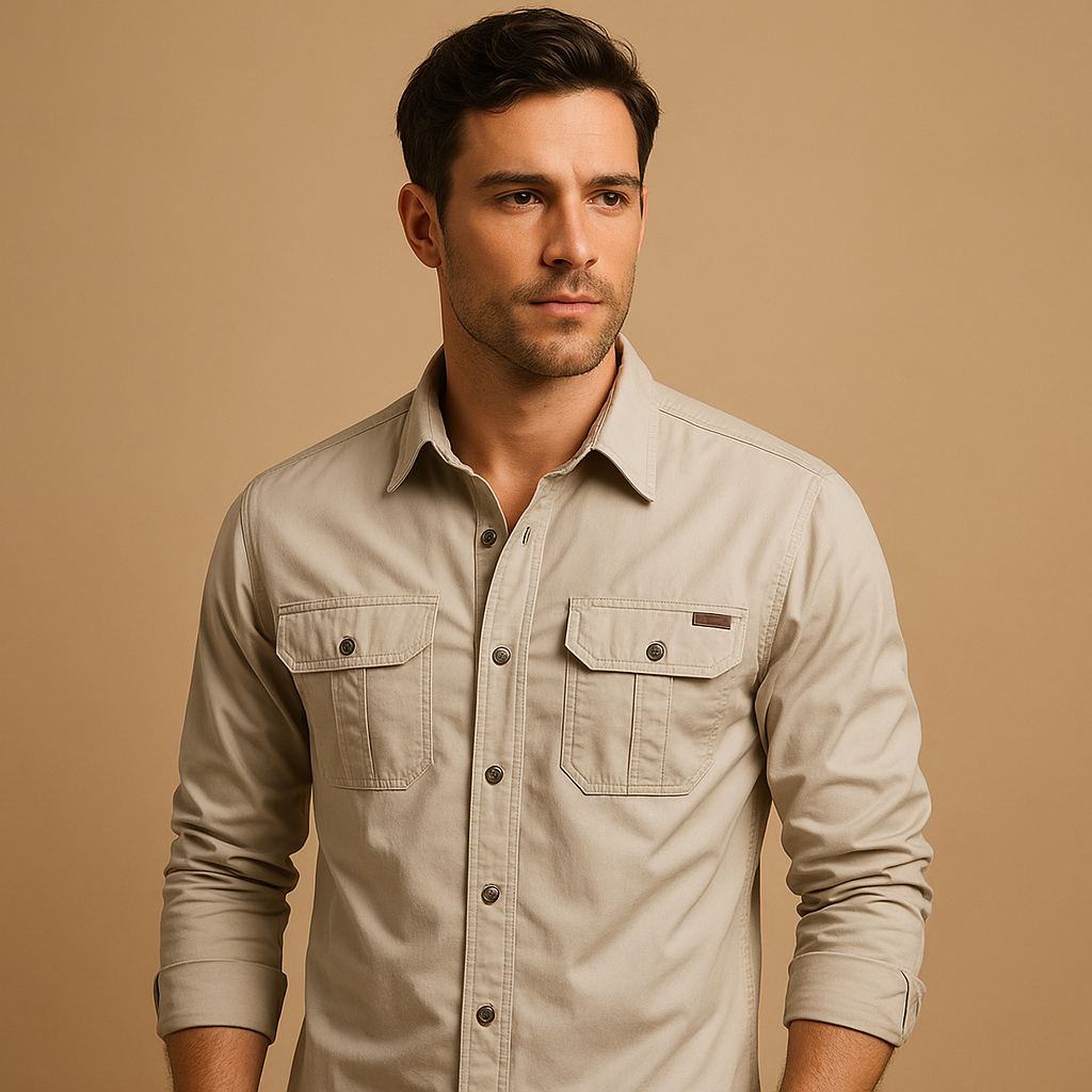 Men's Cotton Cargo Shirt Rugged