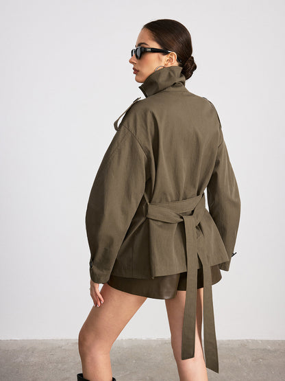 Classic Waterproof Double Breasted Trench Coat