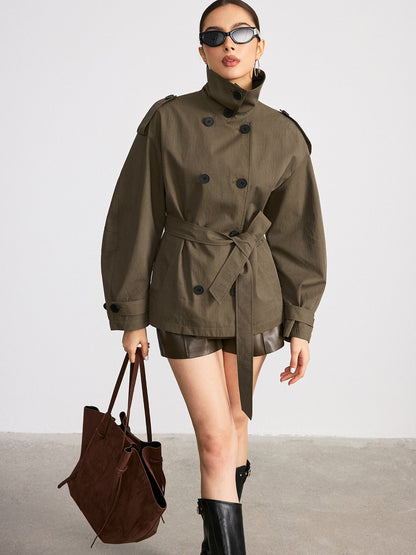 Classic Waterproof Double Breasted Trench Coat