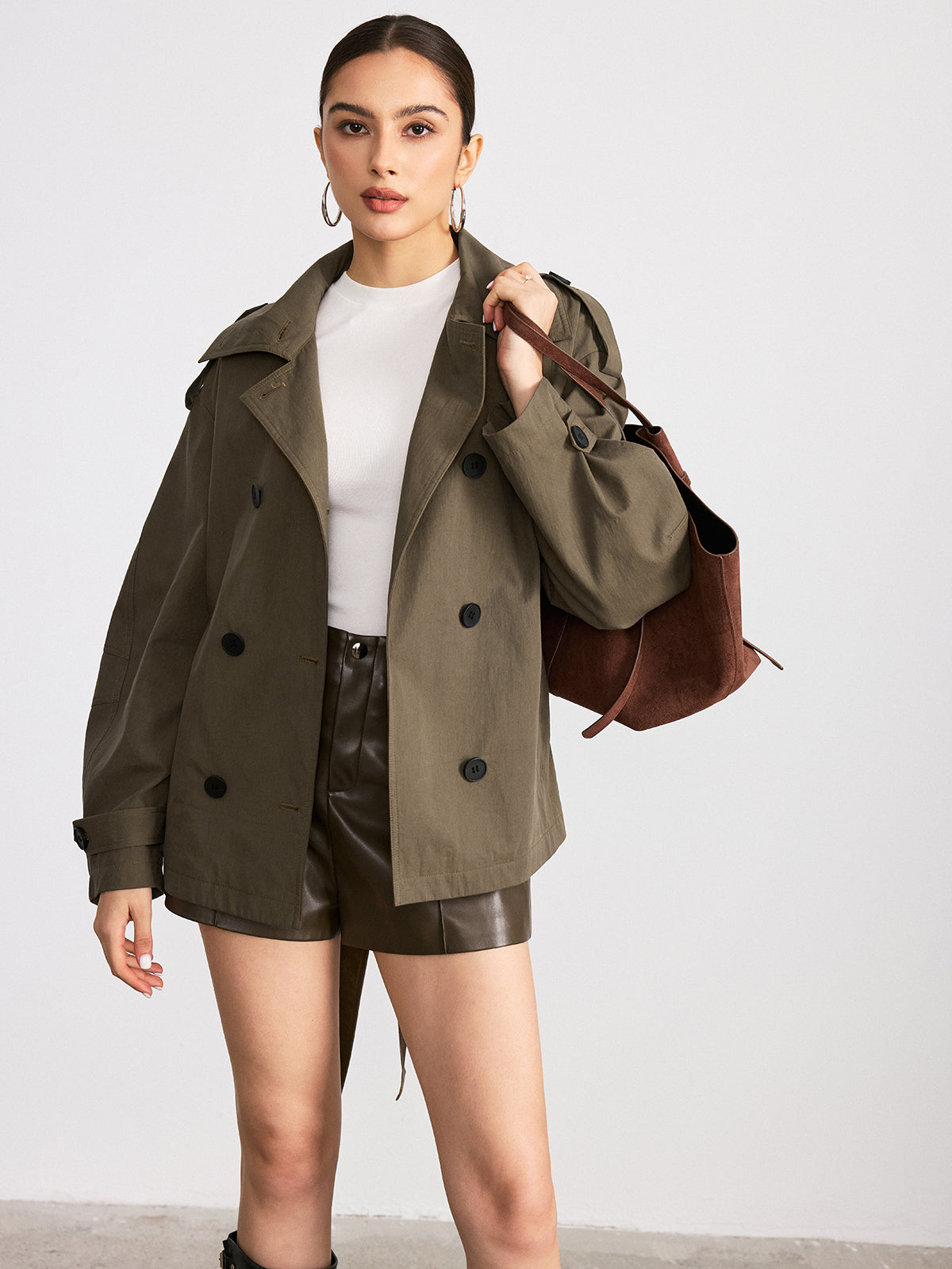 Classic Waterproof Double Breasted Trench Coat