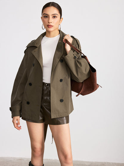 Classic Waterproof Double Breasted Trench Coat