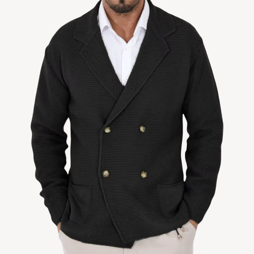 Men's Classic Wool Sweater Jacket