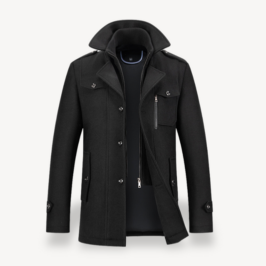 Classic Warm Winter Overcoat - OutfitLondon