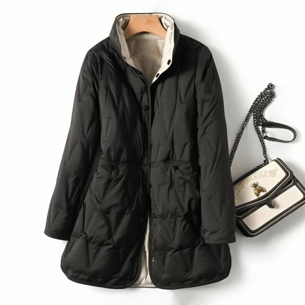 Classic Women's Down Parka Jacket for Cold Weather