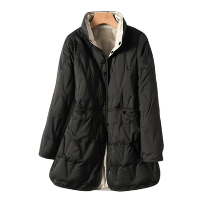 Classic Women's Down Parka Jacket for Cold Weather