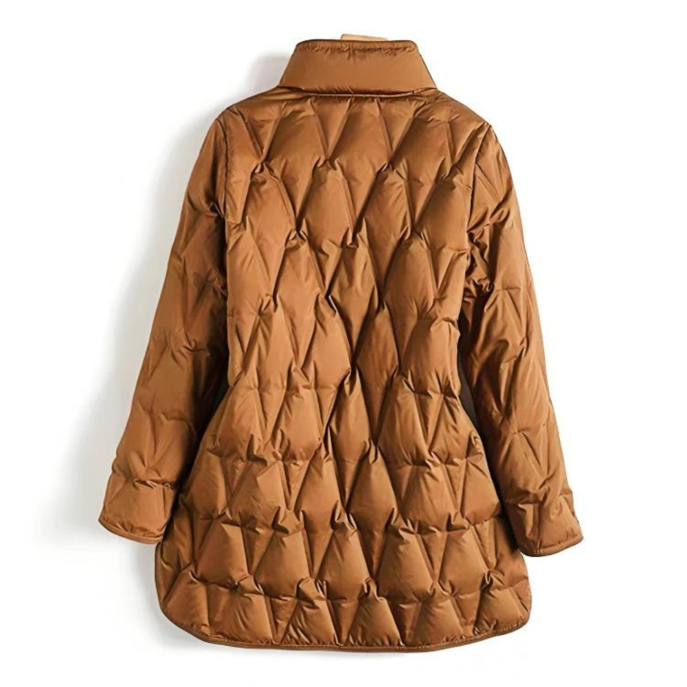 Classic Women's Down Parka Jacket for Cold Weather