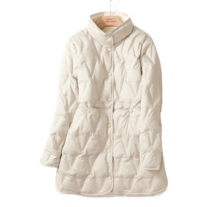Classic Women's Down Parka Jacket for Cold Weather