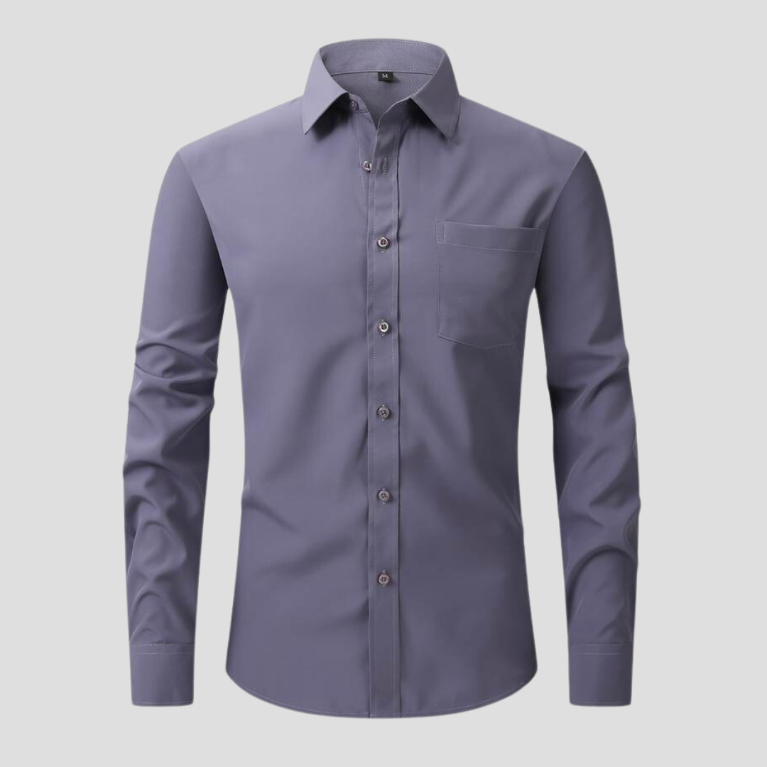 Easy Care Wrinkle Free Dress Shirt - OutfitLondon