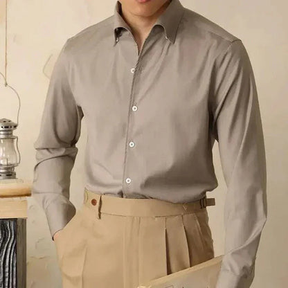 Slim Fit Casual Polyester Shirt