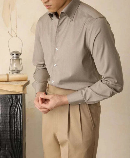 Slim Fit Casual Polyester Shirt