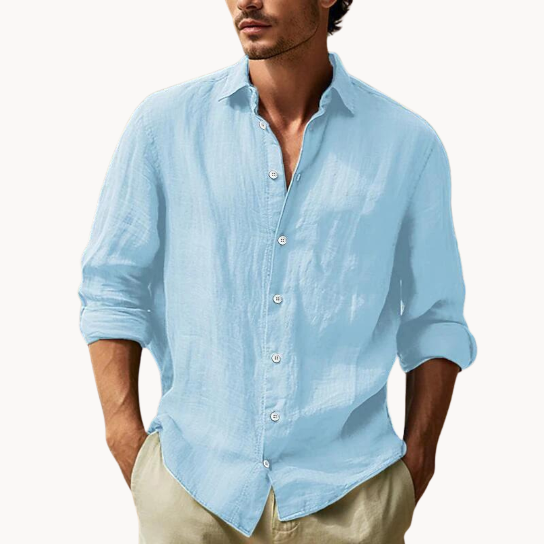Classic Fit Dress Shirt with Ventilated Fabric
