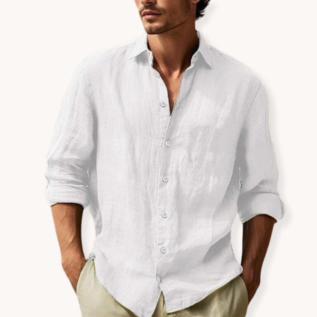 Classic Fit Dress Shirt with Ventilated Fabric
