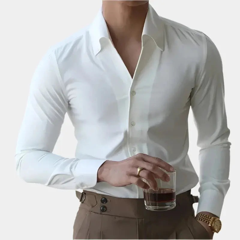 Slim Fit Casual Dress Shirt