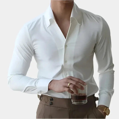 Slim Fit Casual Dress Shirt