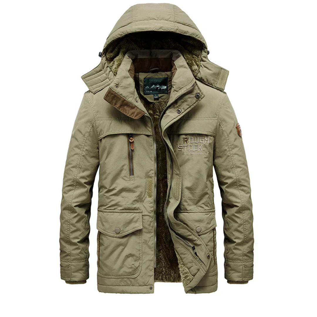 Warm Hooded Parka Coat for Men - OutfitLondon