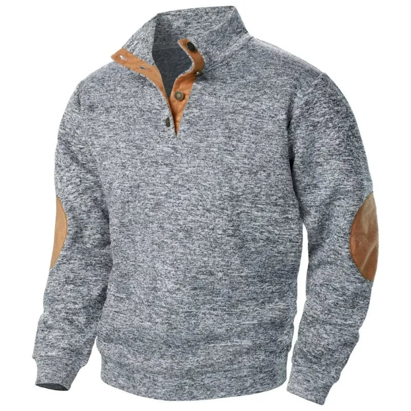 Relaxed Fit V-Neck Pullover Sweatshirt