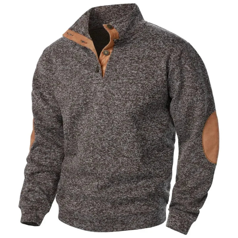 Relaxed Fit V-Neck Pullover Sweatshirt