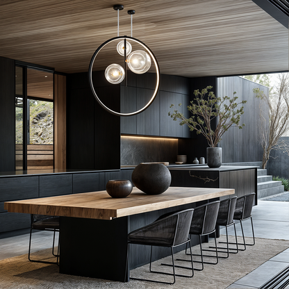 Sleek Chrome Pendant Ceiling Light - OutfitLondon