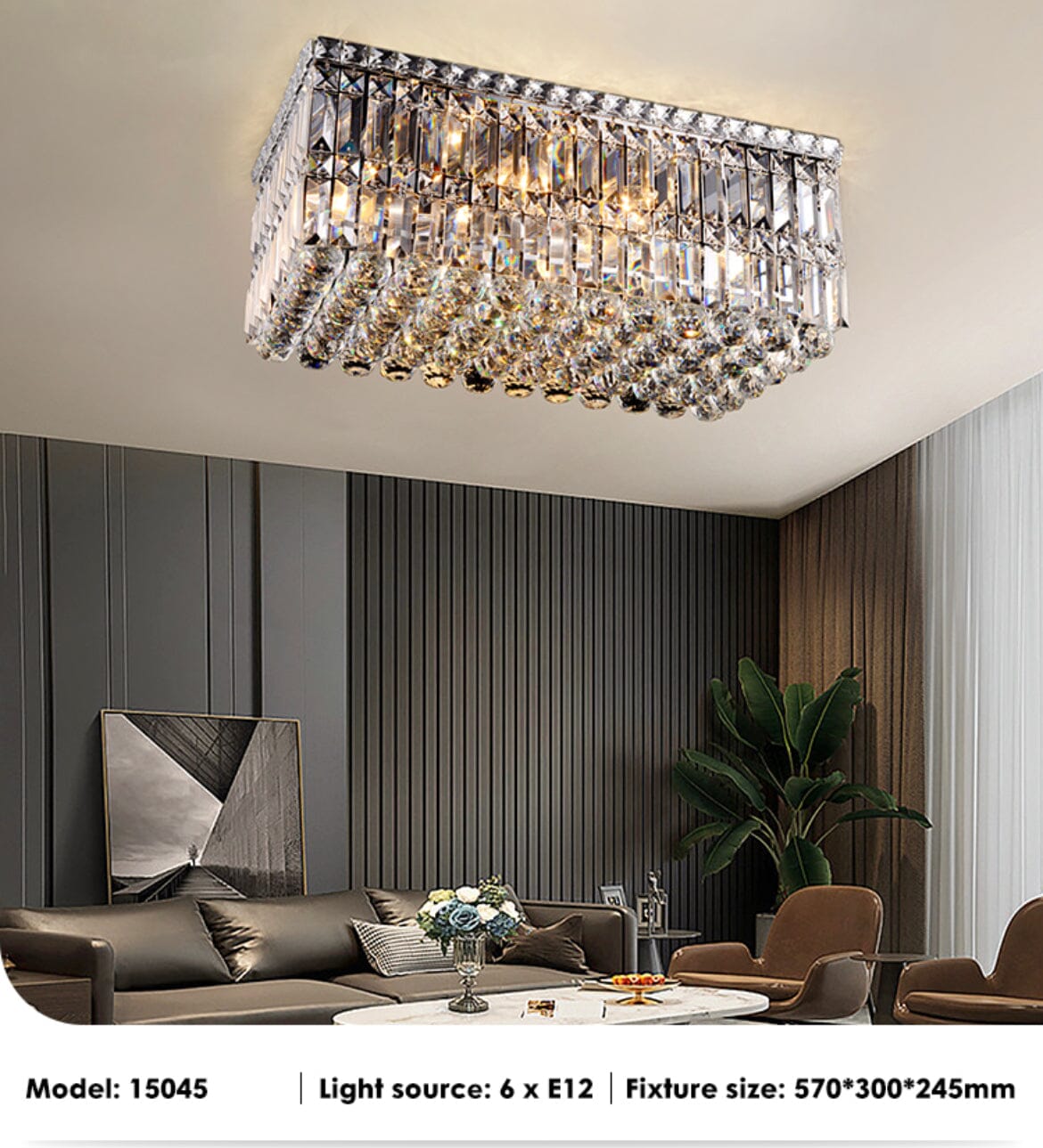 Luxury Glass Drop Ceiling Light