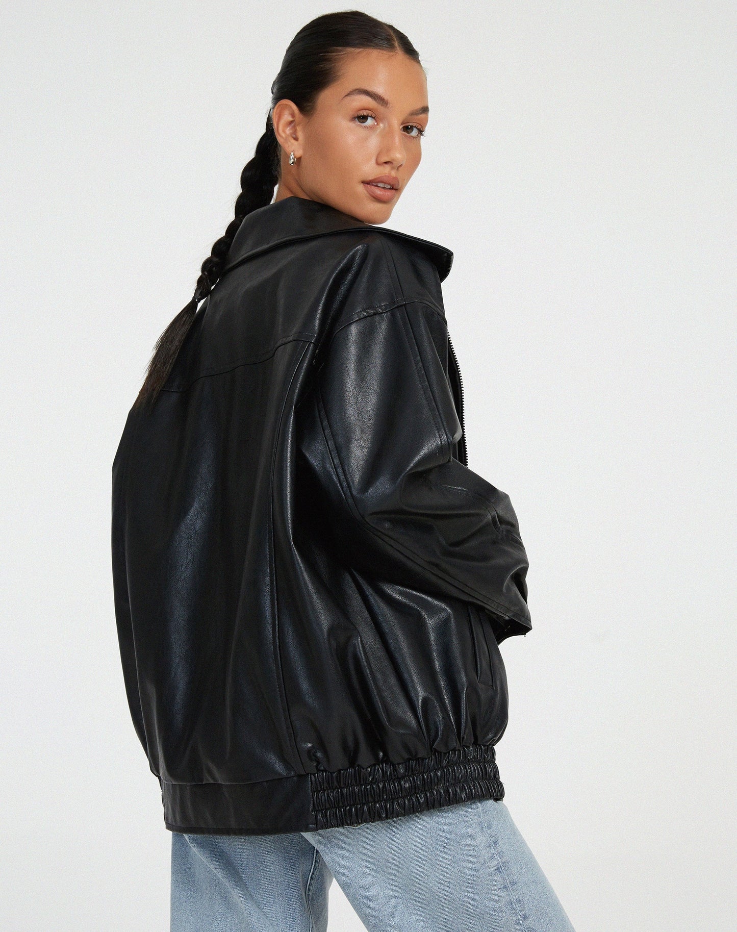 Classic Big Leather Jacket