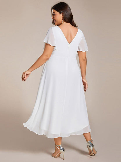 Daisy | A-Line V Neck High-Low Wedding Guest Dress