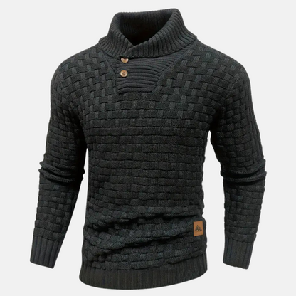 Soft Crew Neck Cable Knit Sweater