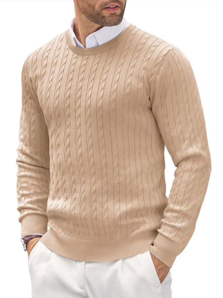 Men's Classic Fit Premium Crew Neck Pullover Sweater