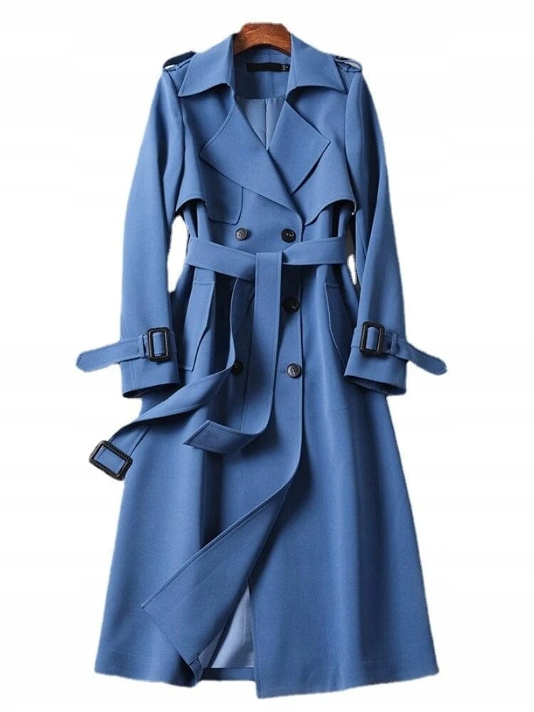 Classic Chic Women's Trench Coat with Sophisticated Style