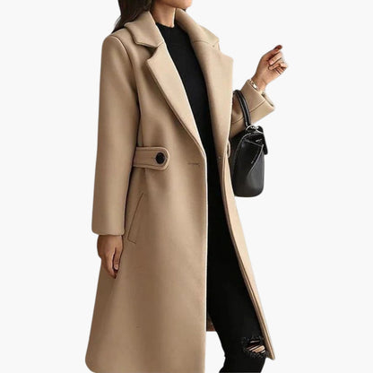 Women's Classic Parka Coat with Fitted Waist