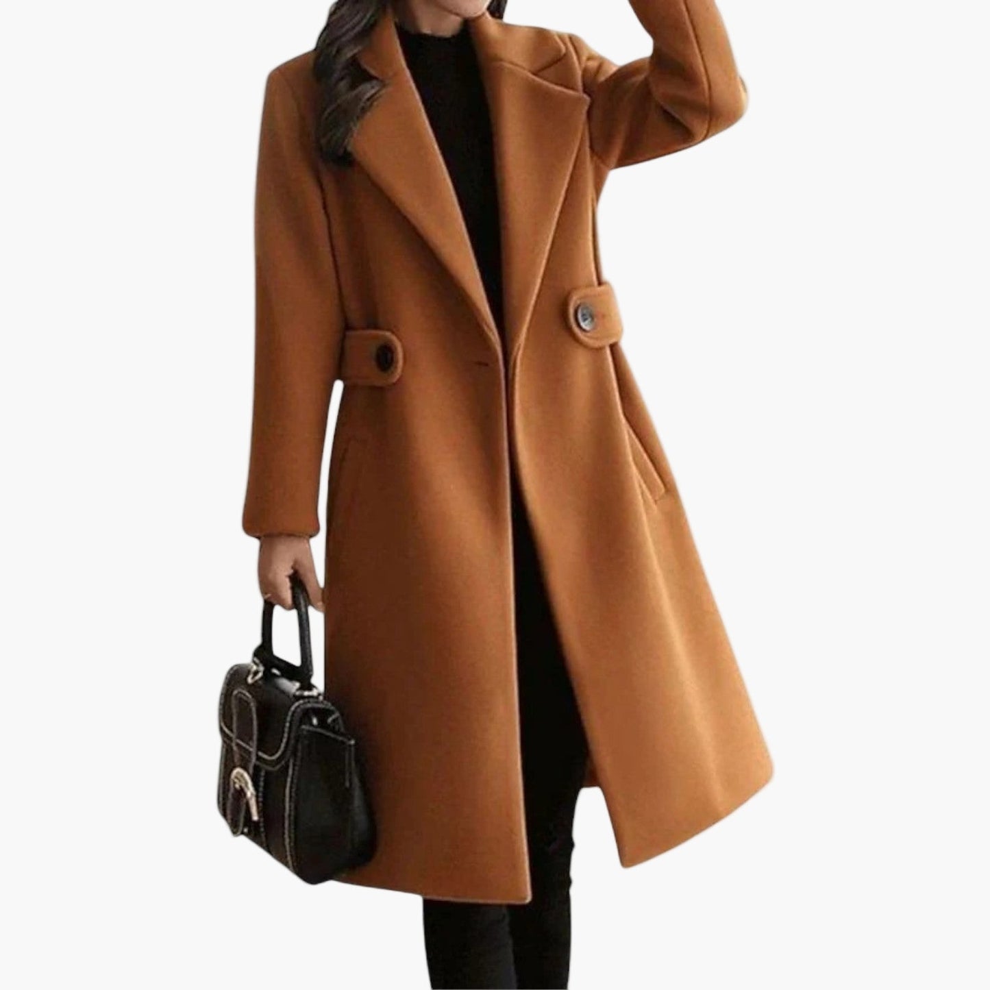 Women's Classic Parka Coat with Fitted Waist