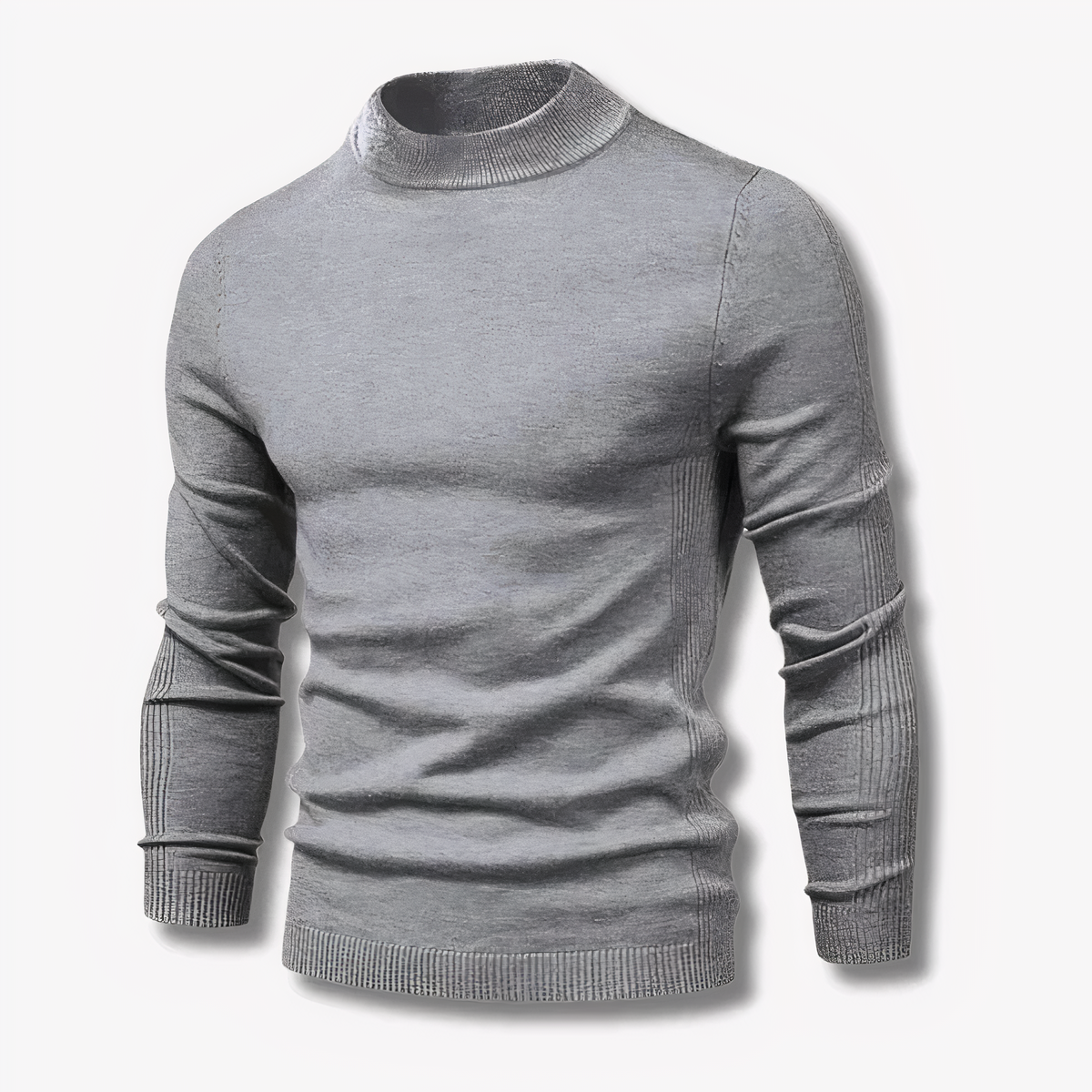 Slim Fit Cable Knit Sweater - OutfitLondon