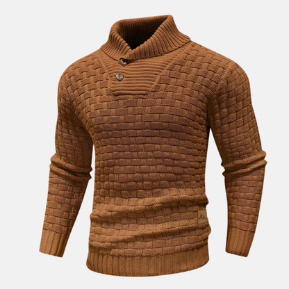 Soft Crew Neck Cable Knit Sweater