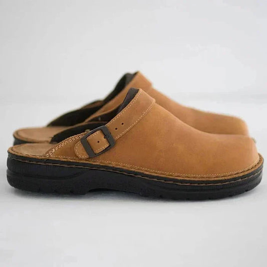 Supportive Orthotic Leather Loafers Shoes - OutfitLondon