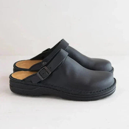 Supportive Orthotic Leather Loafers Shoes
